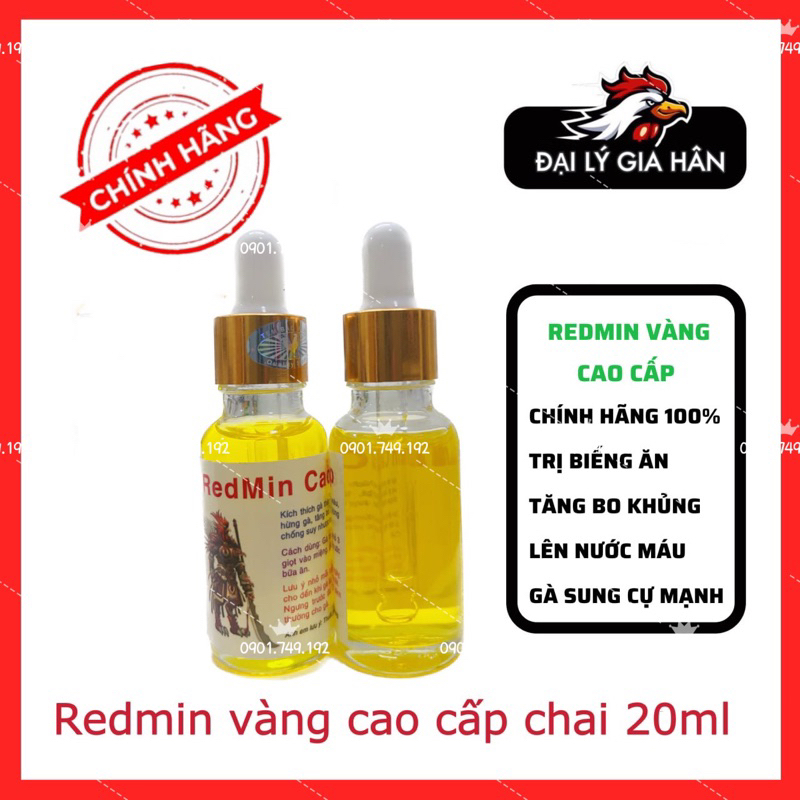 Redmin vàng cao cấp cho gà đá Đại lý Gia Hân
