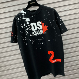 Áo thun Nam Nữ DS Quared tay lỡ form rộng vải cotton cao cấp, áo phông form rộng 100% cotton cao cấp