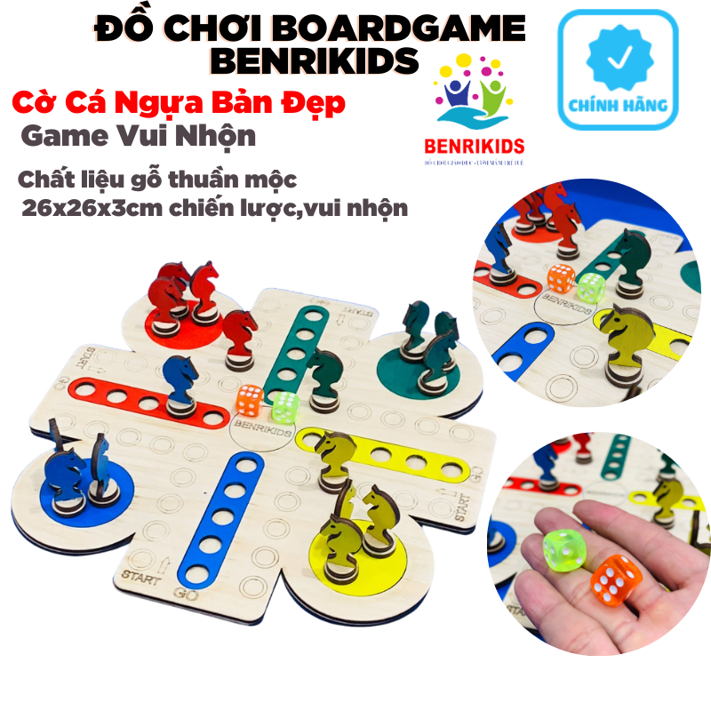 Đồ Chơi Board Game Cờ Cá Ngựa Ludo Bằng Gỗ Benrikids Giúp Gia Đình Có Phút Giây Giải Trí Vui Nhộn