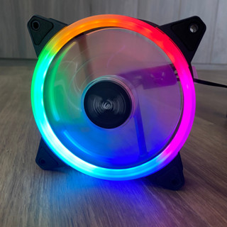  Quạt Tản Nhiệt Fan Case 12cm Chakenget V2.1 Dual Ring - Led Nhiều Màu -dc5048 
