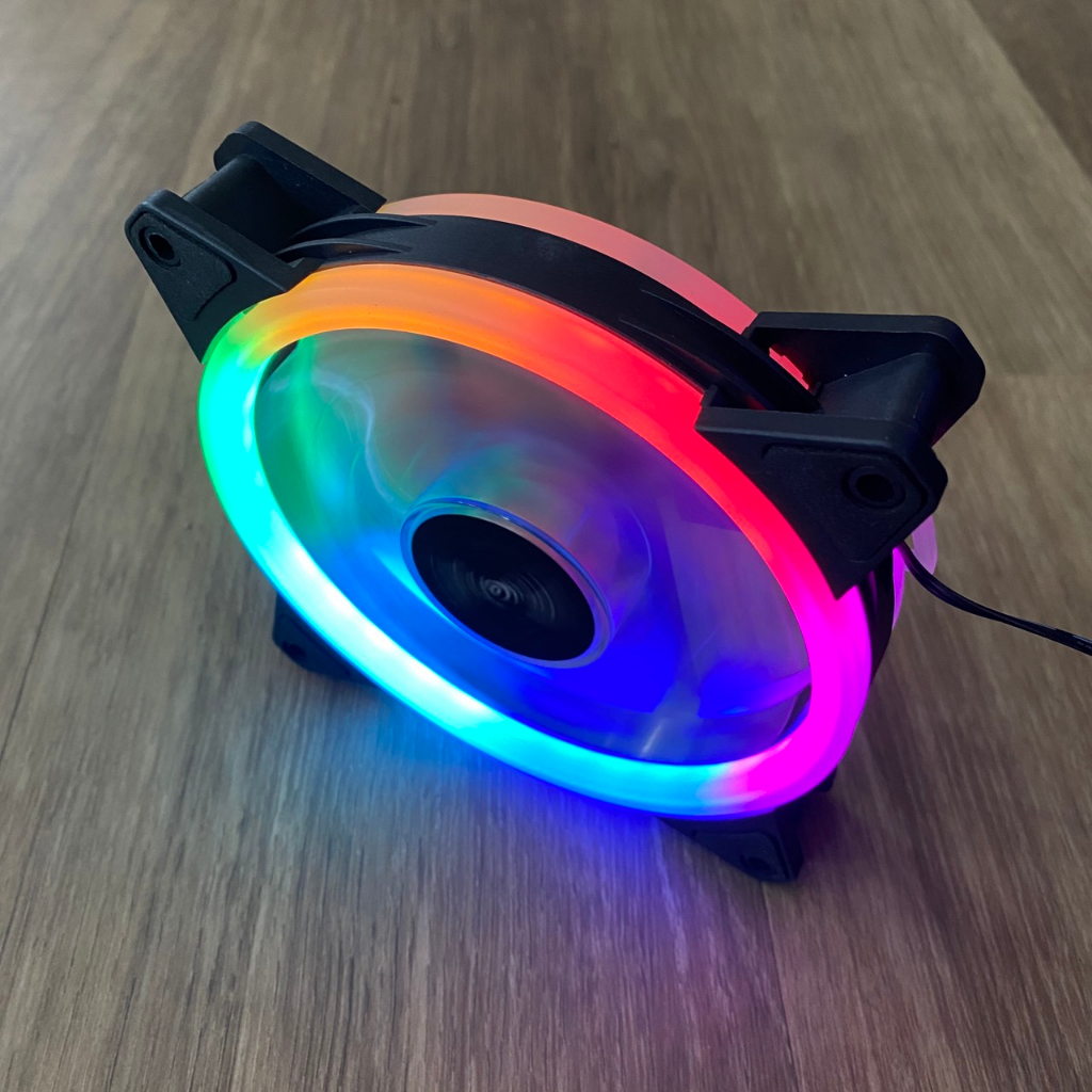 Quạt Tản Nhiệt, Fan Case 12cm Chakenget V2.1 Dual Ring - Led Nhiều Màu -dc5048