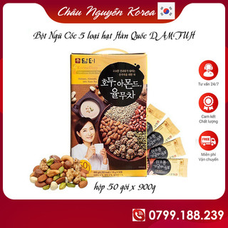 Bột ngũ cốc 5 loại hạt hàn quốc damtuh hộp 50 gói x 900g
