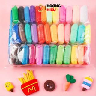 Đất sét tự khô Nhật 12/36 màu an toàn nặn hình cao cấp siêu nhẹ dành cho bé làm butter slime trang trí