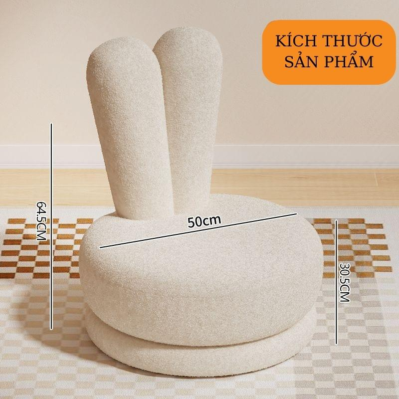 Sofa đơn lông cừu xoay 360 Ghế giải trí sáng tạo Ghế decor size lớn hàng nhập nhẩu New House City