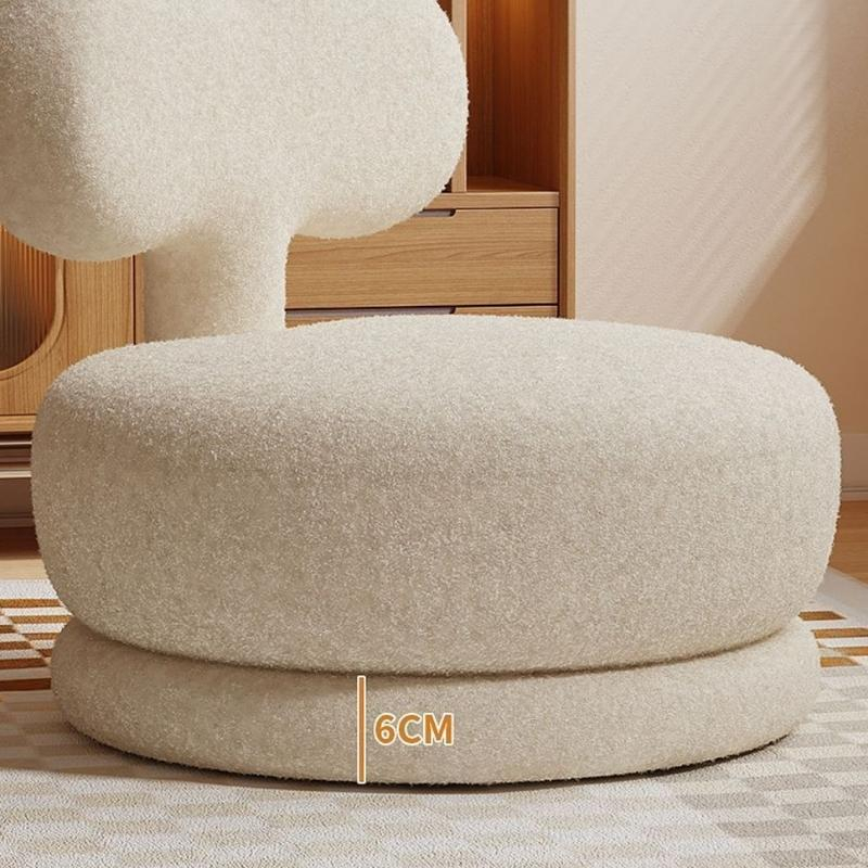 Sofa đơn lông cừu xoay 360 Ghế giải trí sáng tạo Ghế decor size lớn hàng nhập nhẩu New House City