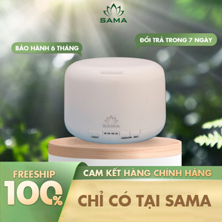 (Tặng Điều khiển) Máy Khuếch Tán Tinh Dầu 💥CHÍNH HÃNG SAMA💥Siêu Âm Trụ Tròn Đổi Màu 500ml