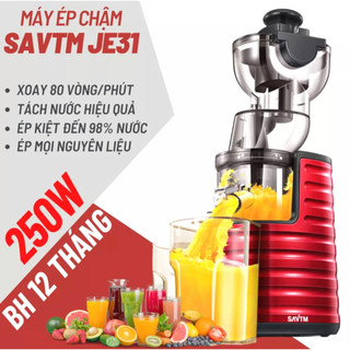 Máy ép chậm savtm je31/ je35 ép kiệt bã - máy ép trái cây tốc độ chậm bảo hành 12 tháng