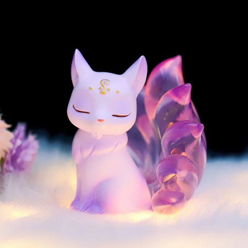 Mô Hình Cửu Vĩ Hồ Cáo Nhỏ GUMIHO Trang Trí Ô Tô