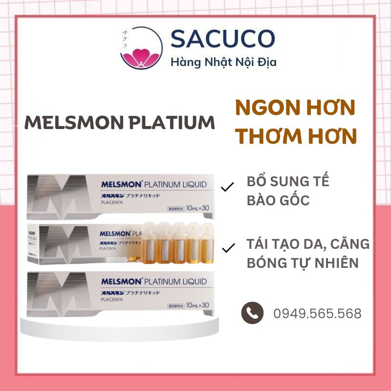 Nhau Thai Ngựa Melsmon Platinum Liquid Placenta