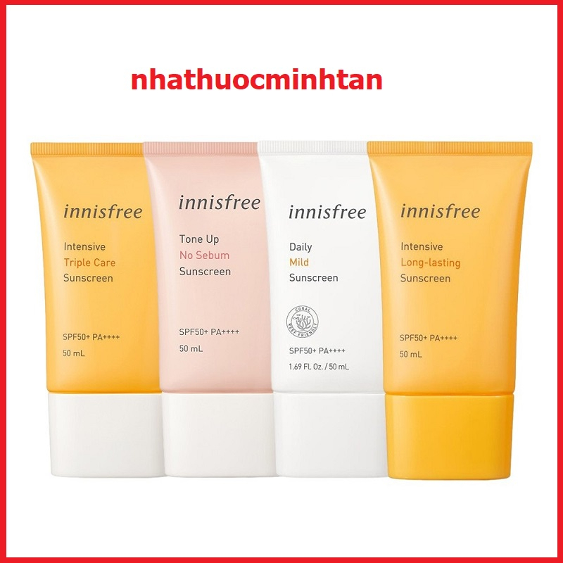 Kem chống nắng lâu trôi làm sáng da innisfree Intensive Triple Care Sunscreen SPF50+ mới 50ml (ngoc_huyen) | BigBuy360 - bigbuy360.vn