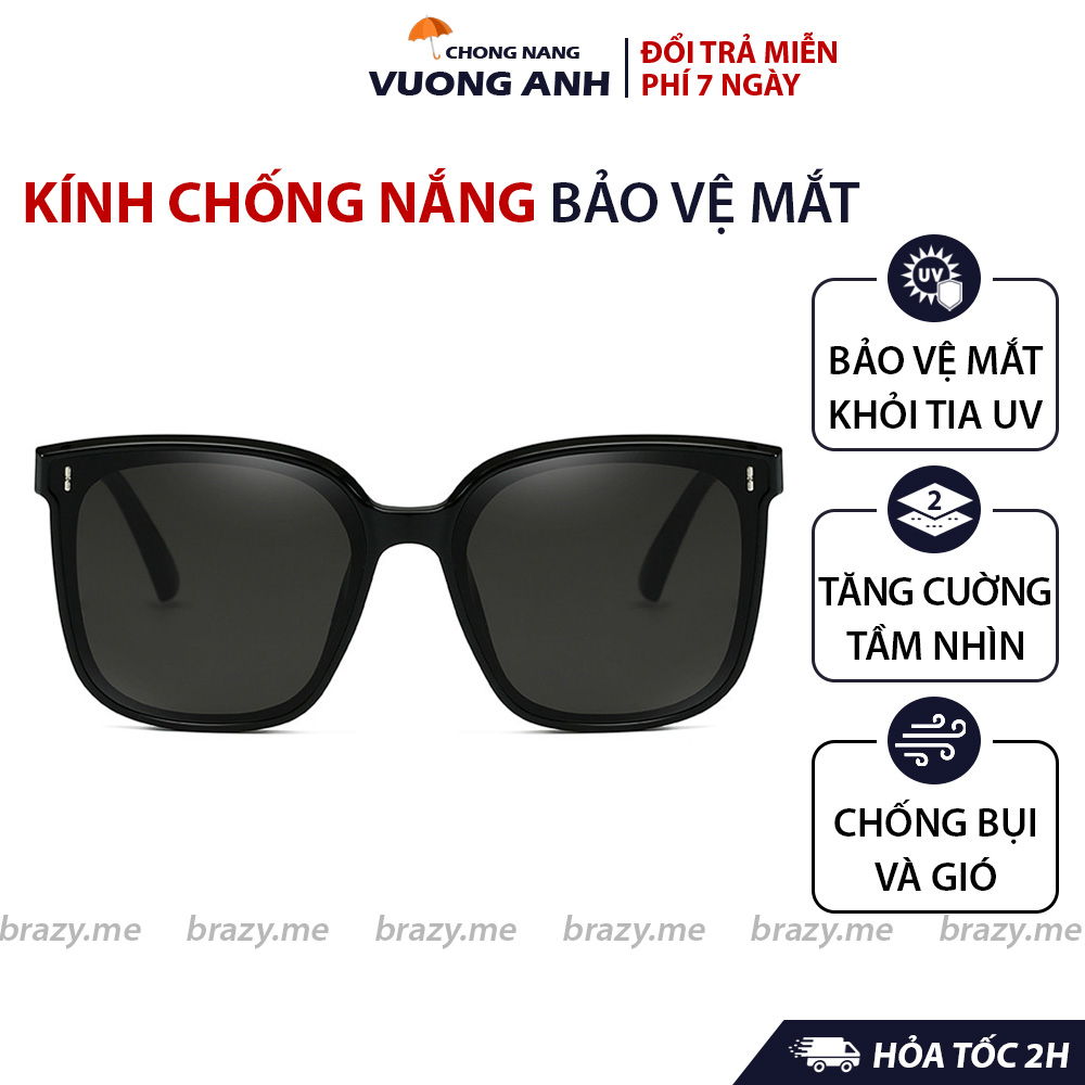 Kính Mát Chống Tia UV, Tròng Kính Phân Cực Chống Chói Gọng Vương Anh