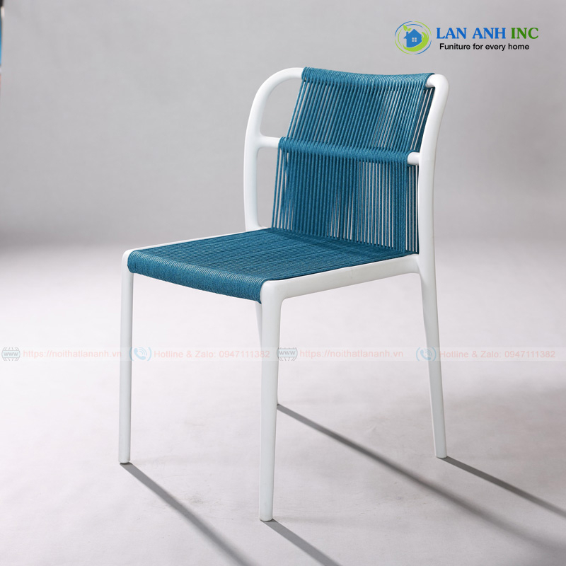 Ghế nhựa đúc dan dây cao cấp xếp chồng bền đẹp LAS3038