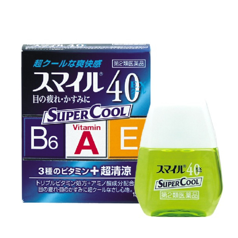 NHỎ MẮT LION SMILE 40EX SIÊU MÁT LẠNH LION NHẬT BẢN (LỌ 13ML)