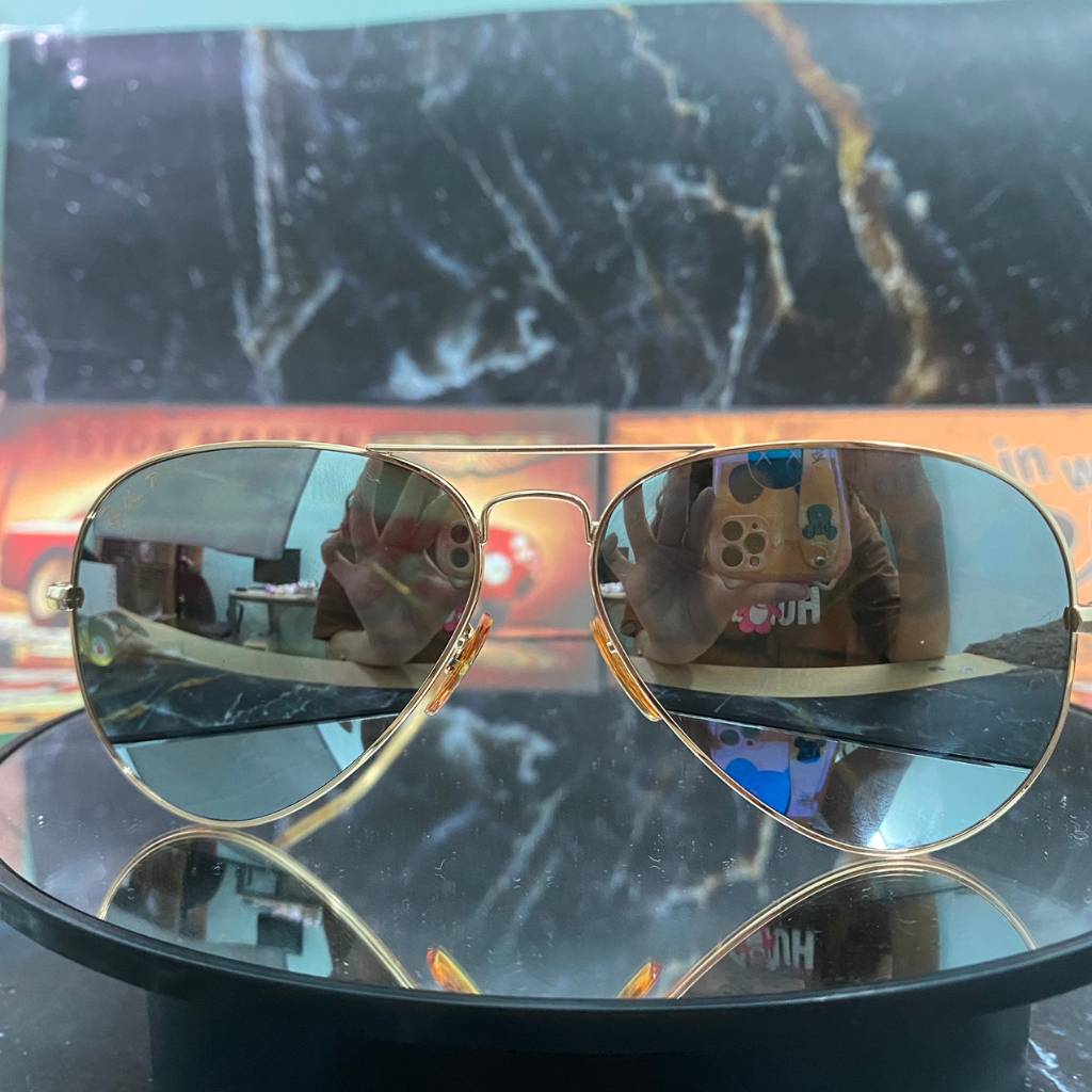 Kính Rayban tráng gương bạc hàng chính hãng si hiệu