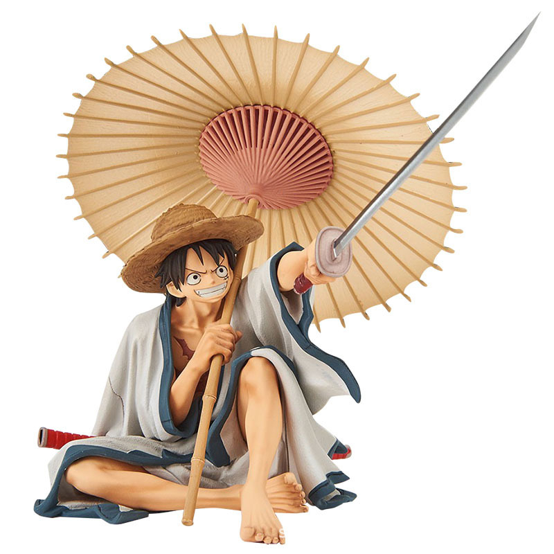 Mô hình OnePiece - Luffy ngồi cầm Ô siêu nét