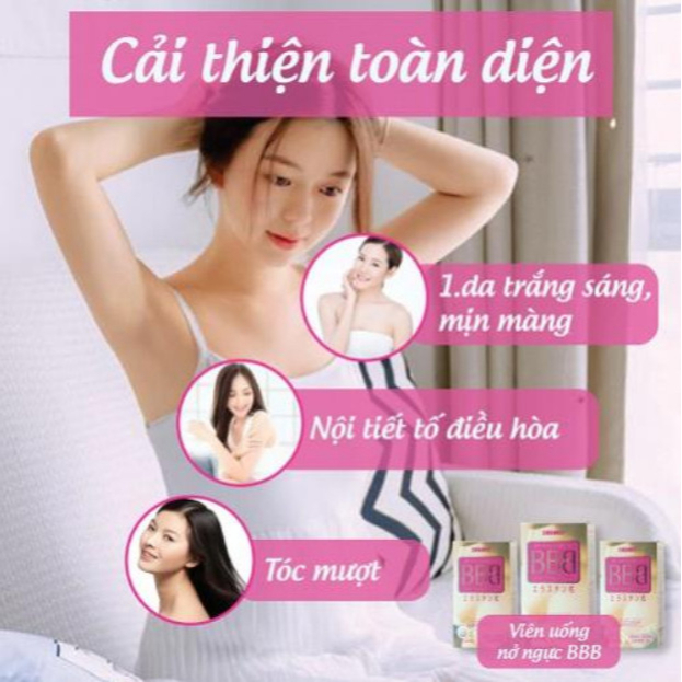 Tăng vòng 1 Orihiro BBB Best nở ngực tăng vòng 1 hiệu quả nâng ngực săn chắc ngực chống chảy xệ hồng nhũ hoa