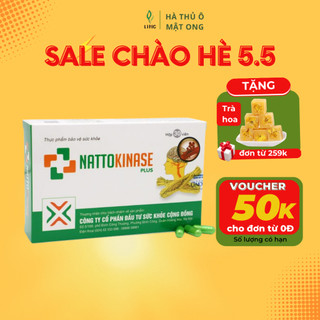 Nattokinase TH GOLD- viên uống hỗ trợ tai biến mạch máu não, nhồi máu cơ tim, tan cục máu đông, hoa mắt, chóng mặt-LITIC