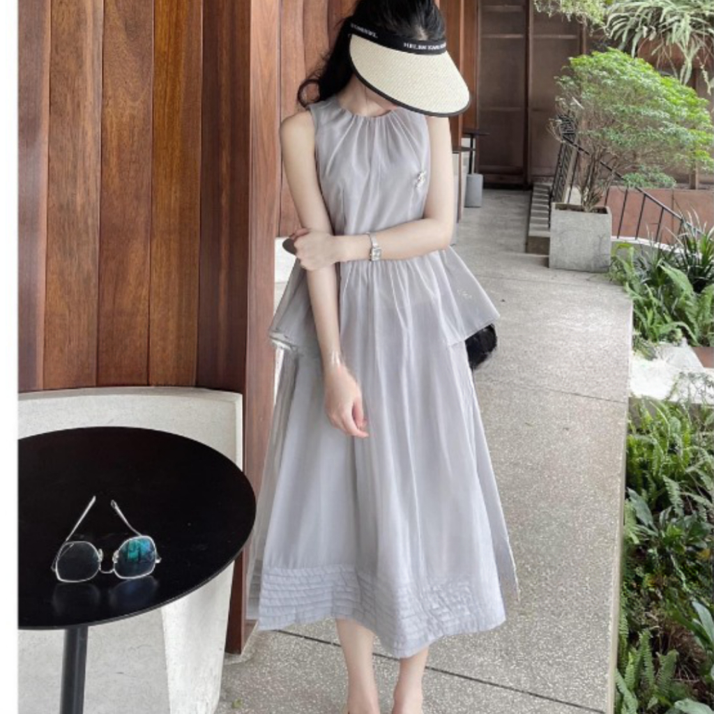 Váy nữ mùa hè PHUONGMOON, chất voan mát nhẹ bồng bềnh