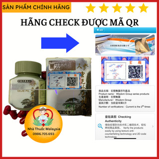 Nhân sâm linh chi tắc kè đại bổ hoàn - Ginseng lin-zi gejie pil 30 Viên HongKong