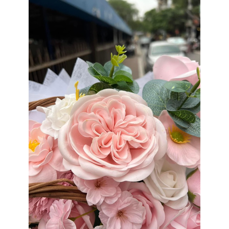 Lẵng Hoa mix hoa cao cấp siêu xinh, phù hợp khai trương, sinh nhật.