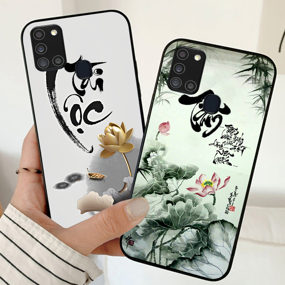 Ốp lưng Samsung a21s / a21 thư pháp tài lộc may mắn