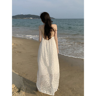 Váy maxi hoa trắng dịu dàng