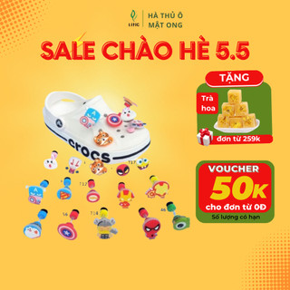 Jibbitz đèn , sticker gắn dép cross , dép sục, rẻ , đẹp đủ mẫu litic JBD-LXD13