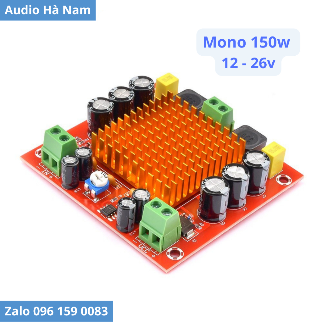 Mạch khuếch đại kỹ thuật số XH-M544 chip TPA3116D2 TPA3116 Mono 150W 12-26V