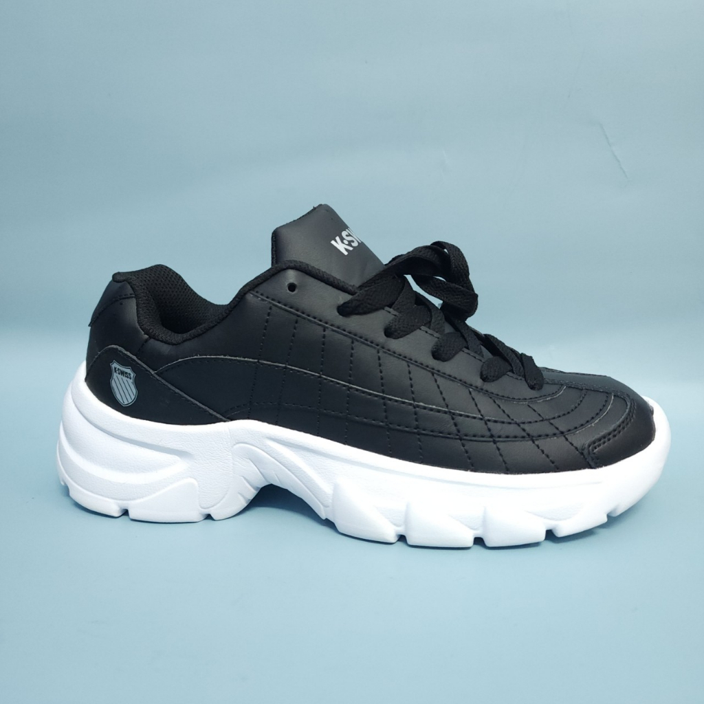 Giày Kswiss siêu nhẹ da đen đế foam nam