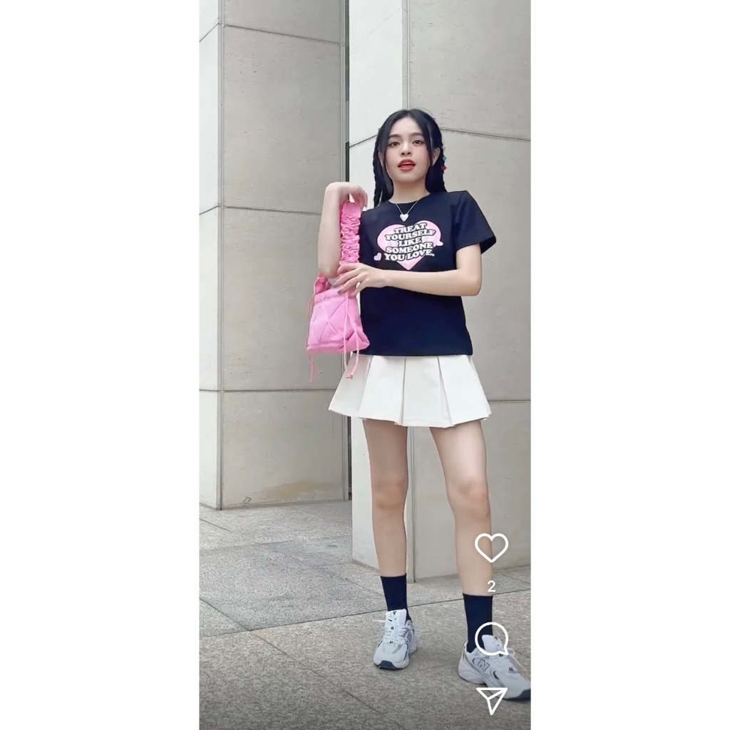 Chân Váy Chữ A Xếp Ly Thời Trang Hàn Quốc | GANA SKIRT | Secodee