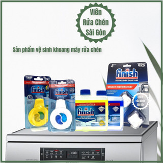 Sản phẩm vệ sinh máy rửa chén bát Finish [tẩy cặn, khử mùi khoang máy]