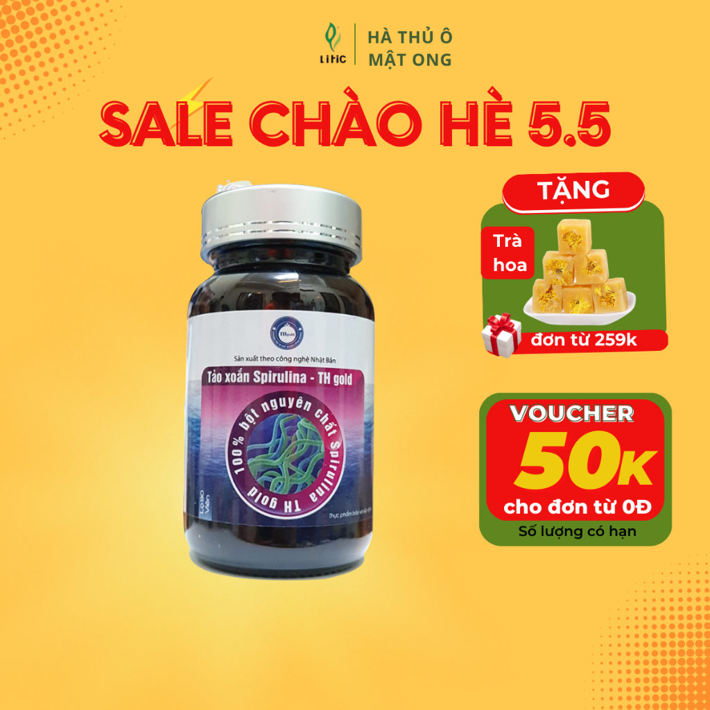 Tảo xoắn spirulina việt nam💖FREESHIP💖Tảo xoắn tăng đề kháng cho người gầy yếu , xanh xao , tiểu đường, dạ dày LITCTAO
