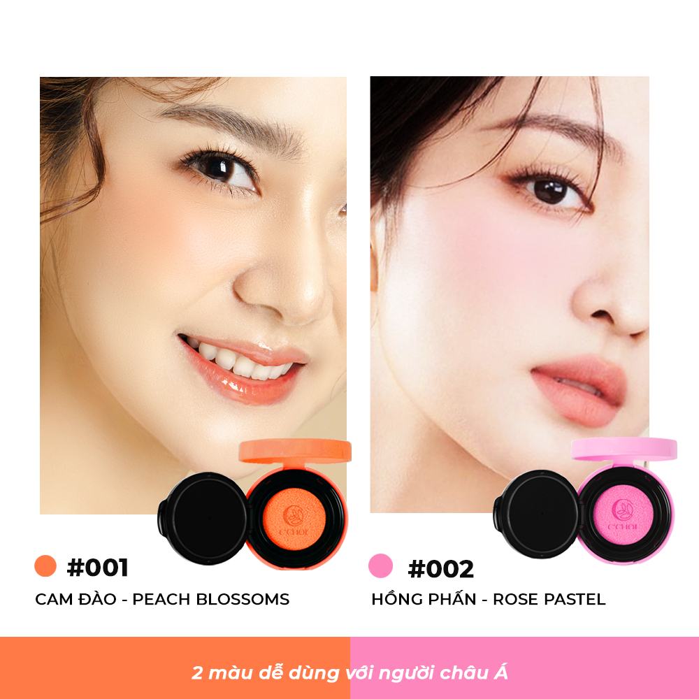 Phấn nước má hồng mịn lì chuẩn màu Slim Cushion Blush C'Choi 8g