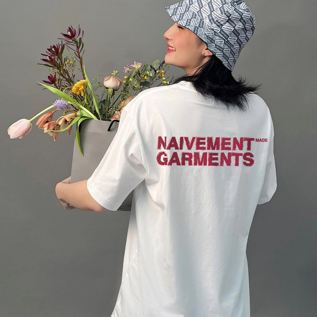 Áo thun unisex NAIVETE Garment T-shirt chất liệu cotton cao cấp