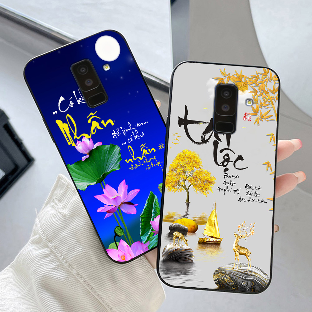 Ốp lưng Samsung a6 2018 / ss a6 plus / ss j8 2018 thư pháp tài lộc may mắn