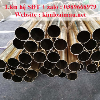 Ống đồng vàng phi 30 dày 1mm Dài 1m