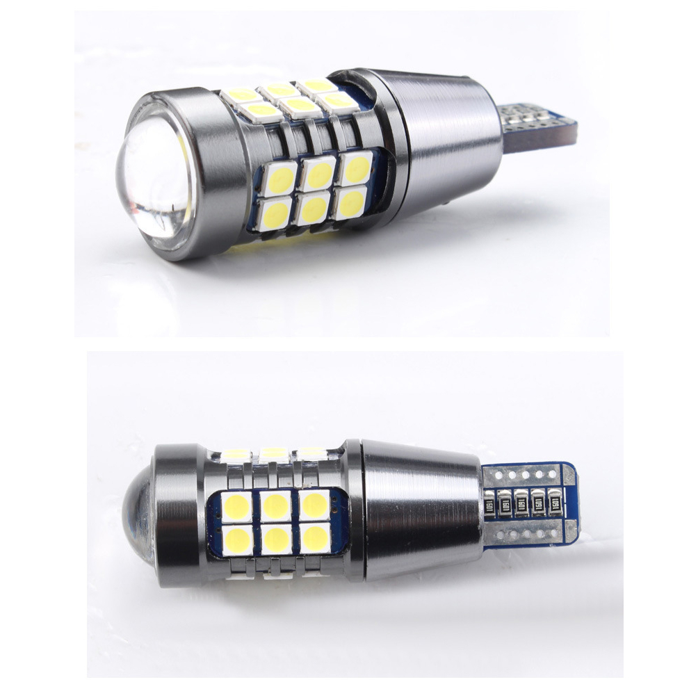 BÓNG ĐÈN LED 27SMD 3030 CÓ THẤU KÍNH - CHÂN T15 T20 7440 7443 1156 1157 CÓ CANBUS DÀNH CHO Ô TÔ 12V