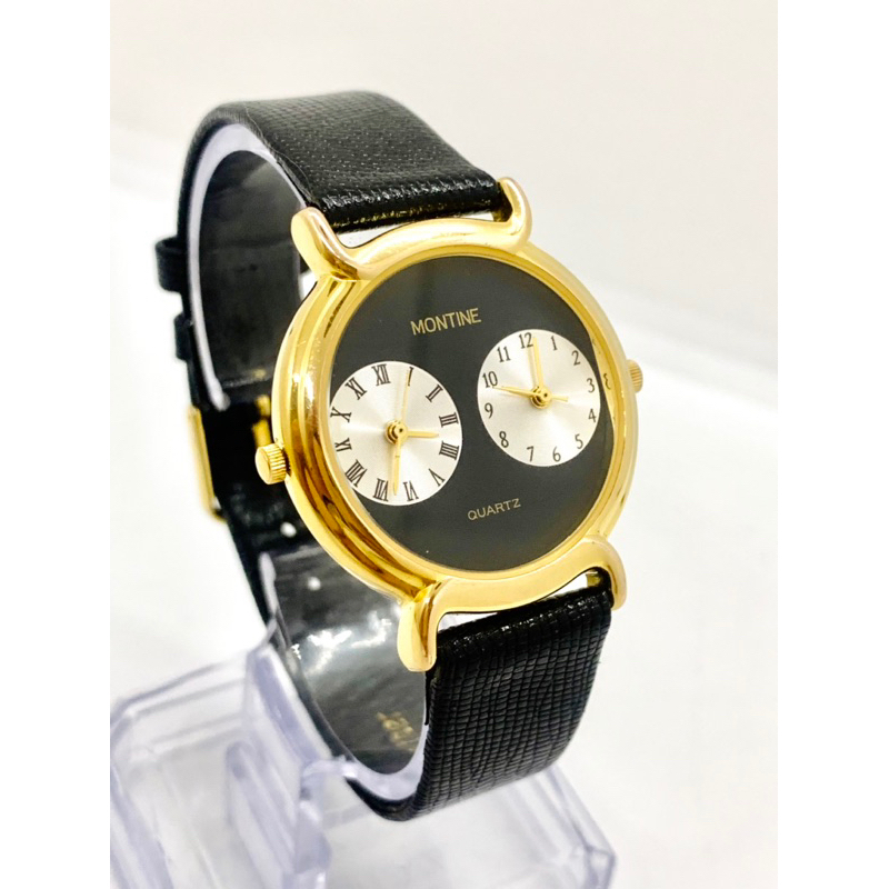 Đồng hồ unisex MONTINE dual time,Thụy sỹ