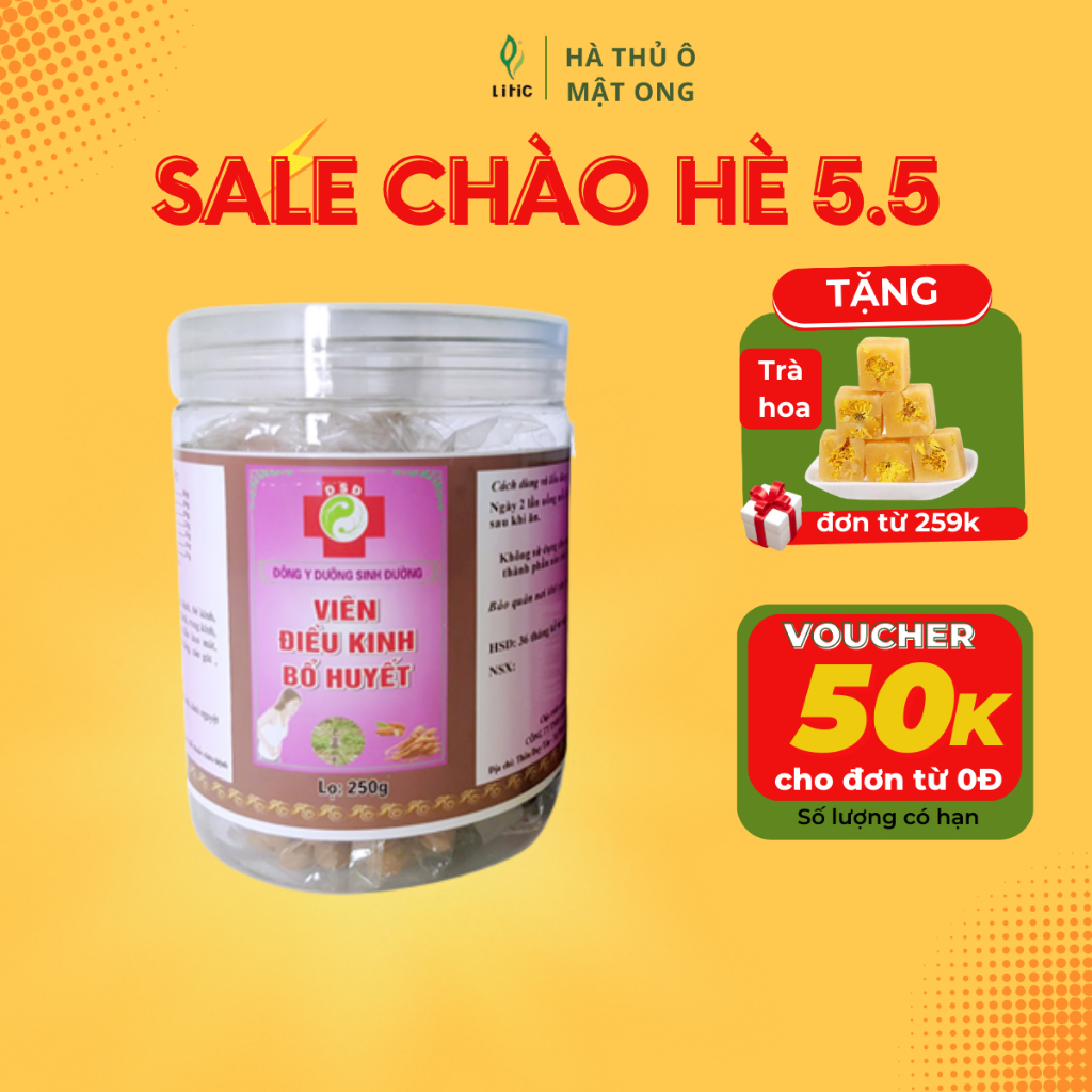 Viên điều kinh bổ huyết💖FREESHIP💖điều kinh bổ huyết dưỡng sinh đường LT221