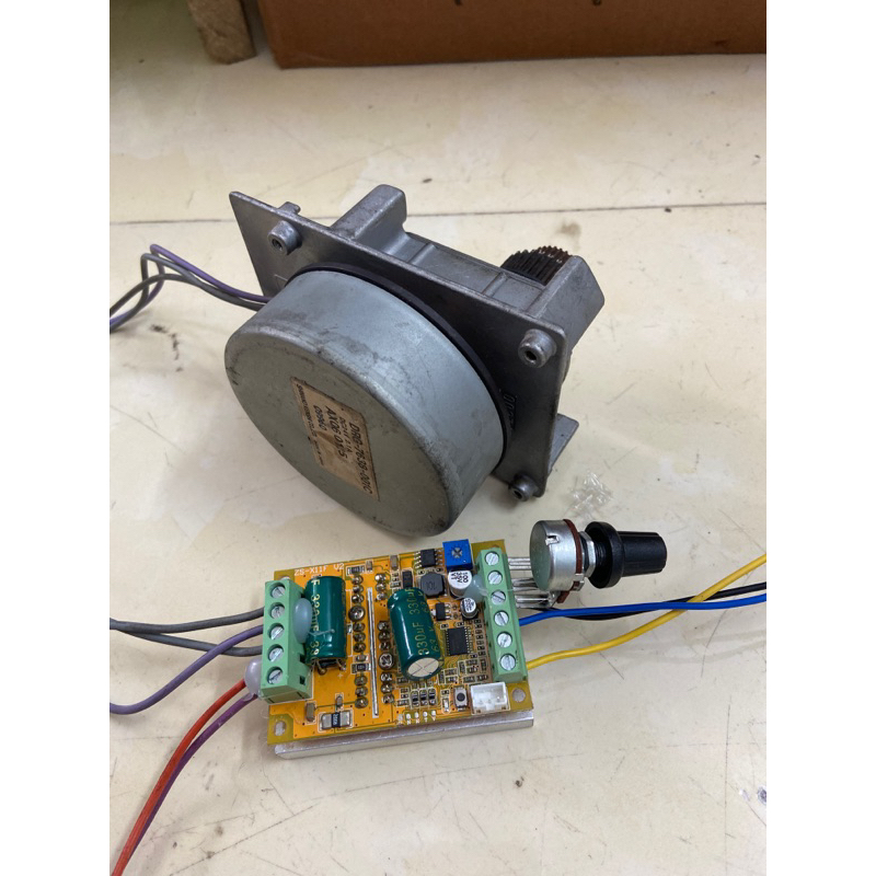 Combo motor giảm tốc+ mạch 12-24v 350w