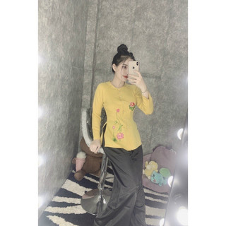 ÁO BÀ BA THÊU HOA SEN