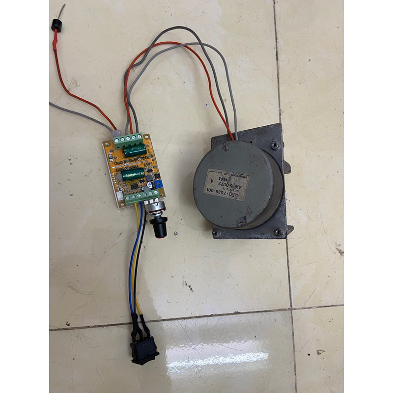 Combo motor giảm tốc+ mạch 12-24v 350w