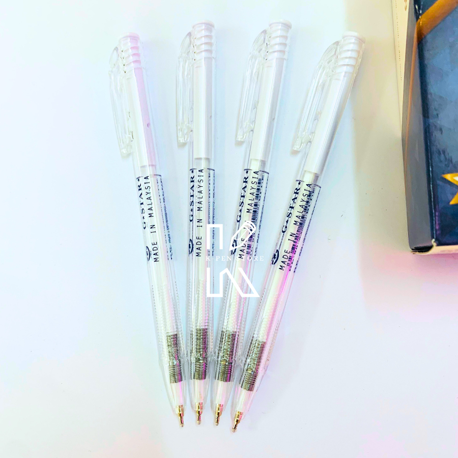Hộp 24 Cây Bút Bi 0.5mm G-Star BP69 Mực Xanh Sản Xuất Tại Malaysia - VPP Happy Kids
