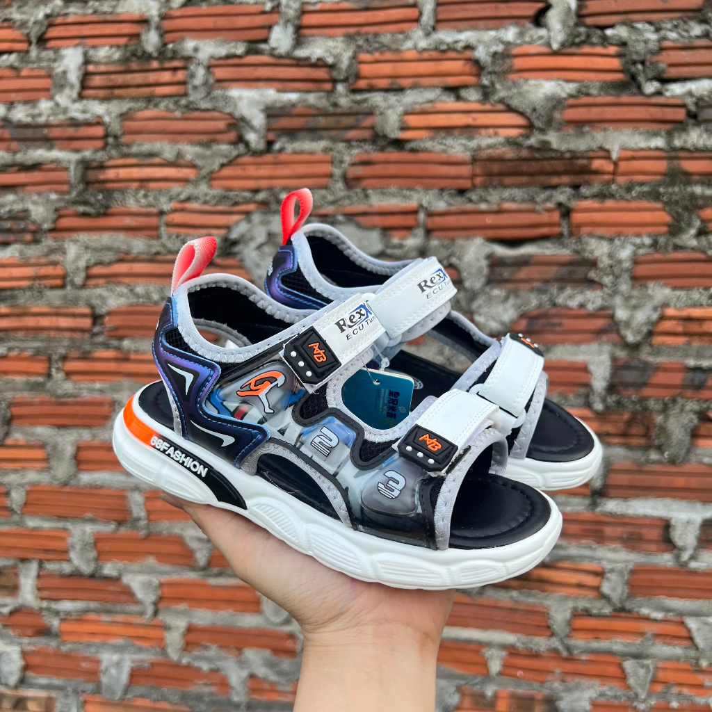 Sandal bé trai hàng Quảng Châu loại 1 size từ 32-37 đế chống trơn trượt, kiểu dáng thể thao, cá tính