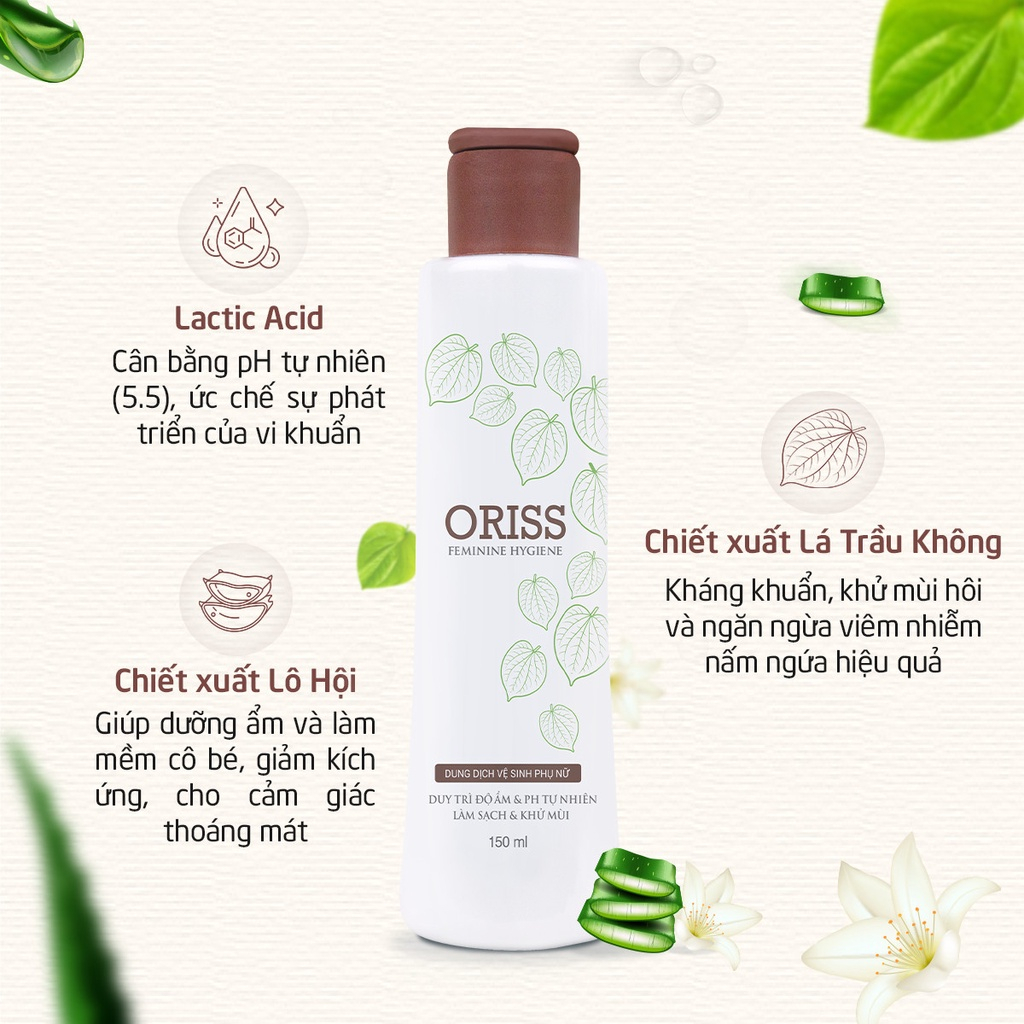 Combo Dung Dịch Vệ Sinh Cho Nam Và Nữ Oriss - 150ml/chai