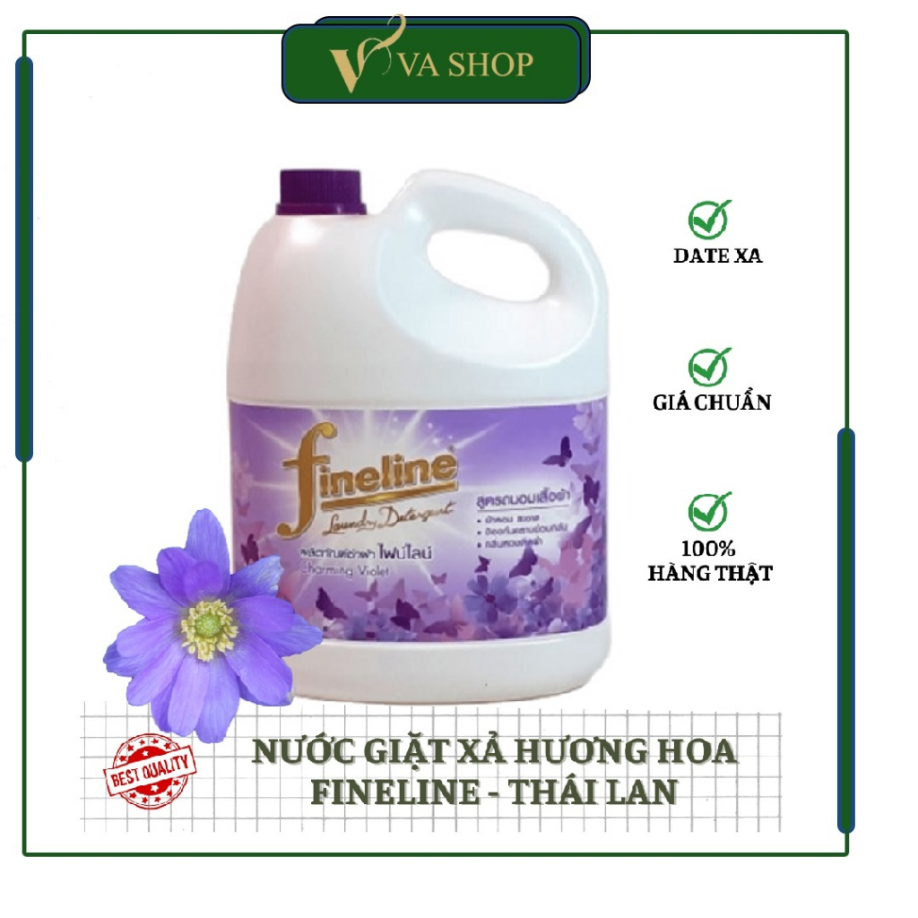 Nước giặt xả quần áo fineline 3000ml Thái Lan