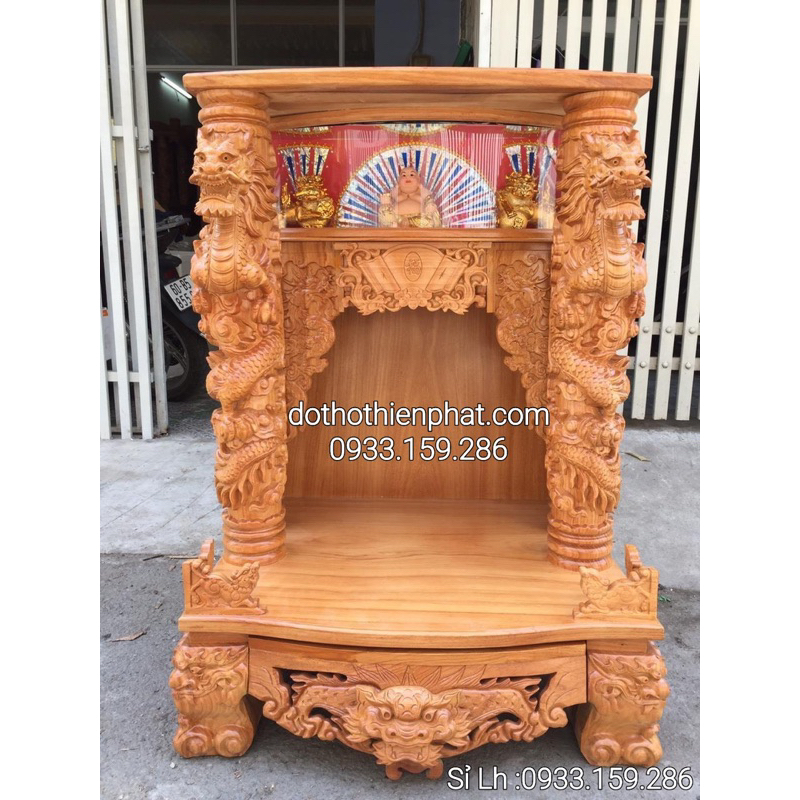 ( giá tại xưởng ) Bàn thờ ngang 81cm VIP gỗ gõ đỏ giá sỉ Lh 0933159286