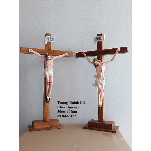THÁNH GIÁ CHÚA CHỊU NẠN CÓ CHÂN ĐẾ ĐỂ BÀN 30CM, 40CM, 46CM – QUÀ TẶNG CÔNG GIÁO