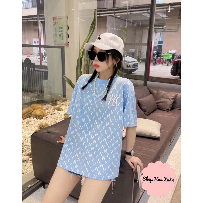 Áo thun mlb form unisex form rộng thoải mái, áo phông nam nữ full tag, túi, chất cotton siêu đẹp