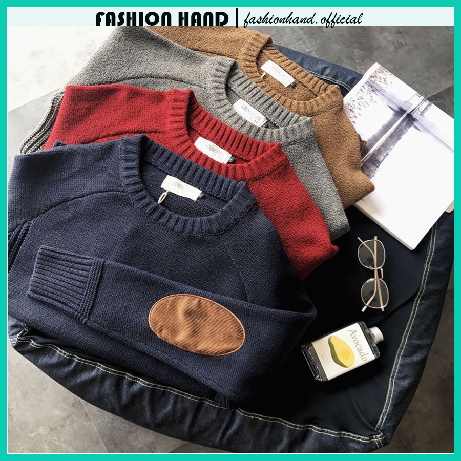 Áo len nam cao cấp cổ tròn chất len dày dặn phong cách trẻ trung cá tính - Fashion Hand